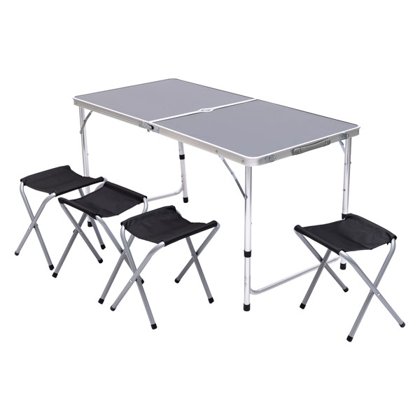Lugi Розкладний стіл + 4 стільці кемпінговий набір для пікніка, риболовлі, відпочинку, туризму Коломыя - изображение 1