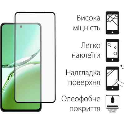 Чохол до мобільного телефона Dengos Oppo Reno12 F 4G Case Soft + Glass (Green) (DG-KM-156) Вінниця