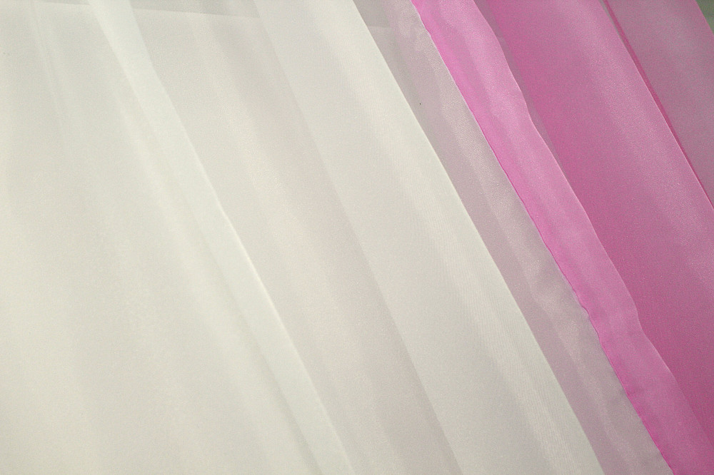 Кухонные шторы VR-Textil № 017к комбинированные с подвязками розовый с бежевым 265х170 см (50-008) Киев - изображение 4