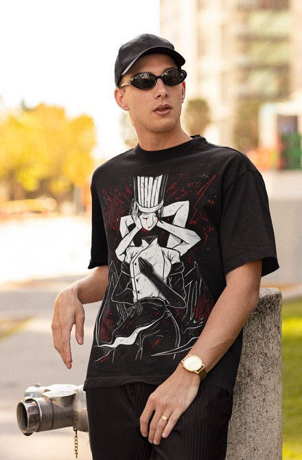 Футболка аниме Человек-бензопила оверсайз (S/M/L) Черний AnimeJ0968 Днепр - изображение 2