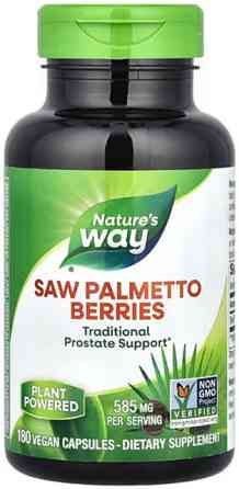 Со Пальметто Nature's Way Saw Palmetto 585 мг 180 вег капсул Київ