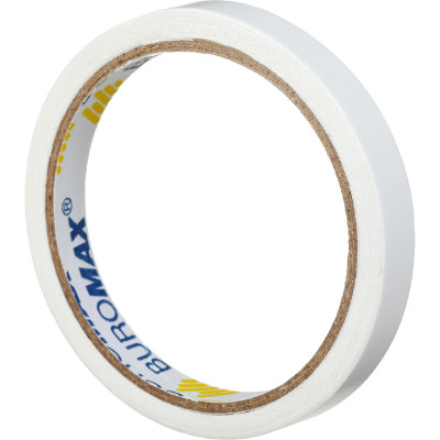 Скотч Buromax двухсторонний на тканевой основе 12 мм х 10 м Прозрачный (BM.7502) Винница - изображение 1