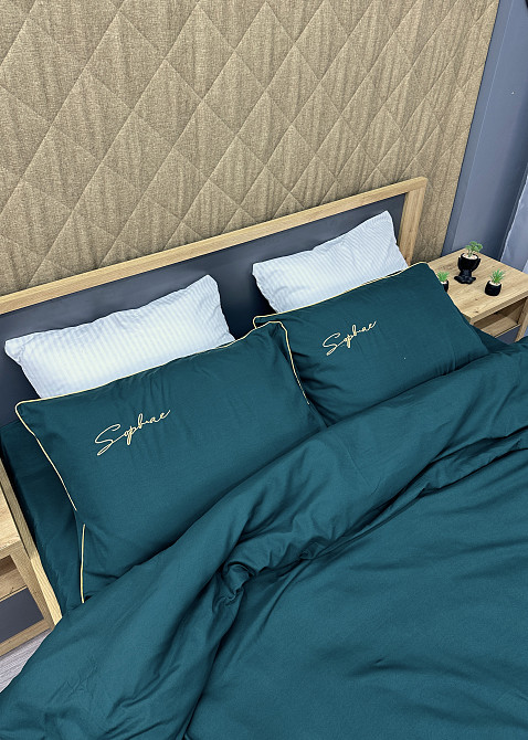 Комплект постільної білизни Сатин, Євро 200х230 Мурена (88-142) Київ - фото 8