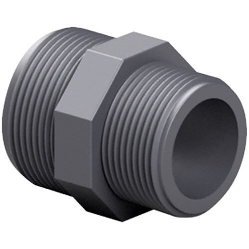 Ніпель ПВХ Effast RERNRE040D перехідний із зовнішньою різьбою, d1-1/4"х1" Київ - фото 1