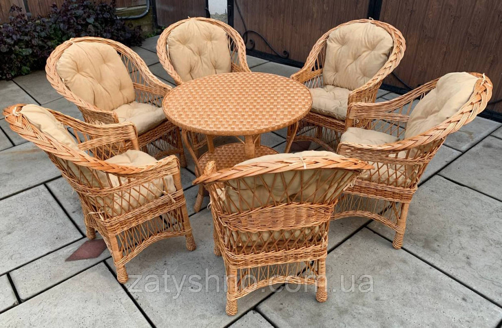 Садовая мебель, большой набор с креслами и столом Киев - изображение 1