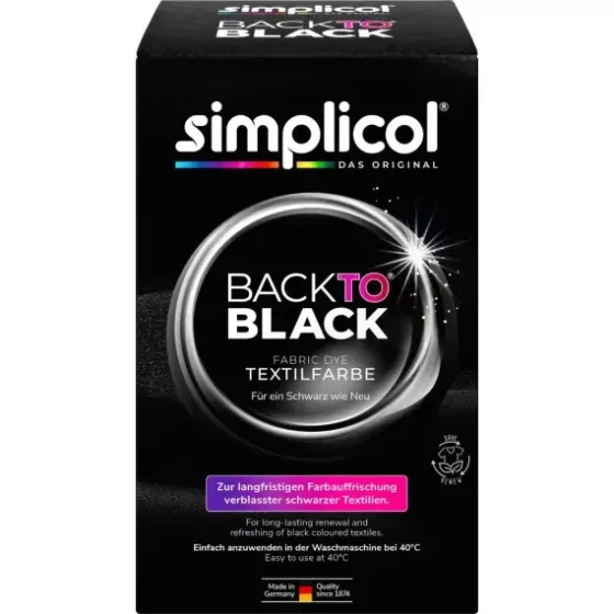 Краситель для текстиля Восстановление черного цвета Simplicol, 400 г (Германия) Львов