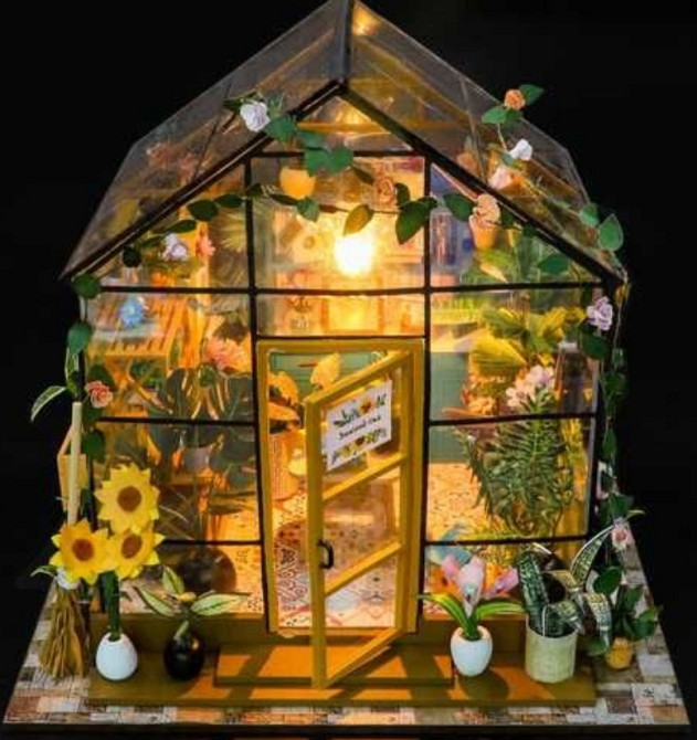 Конструктор 3D румбокс сборная модель цветочная оранжерея. Харьков - изображение 1