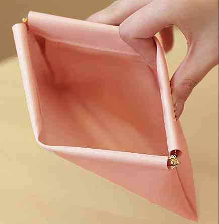 Косметичка для хранения аксессуаров портативная,большой футляр для мелочей на магнитной клипсе,розовый Каменец-Подольский