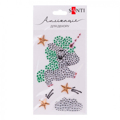Набор для творчества Santi Unicorn аплікація зі страз самоклеючих 9.5х15 см (742537) Винница - изображение 1