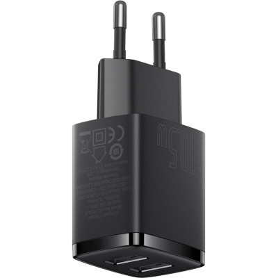 Зарядний пристрій Baseus Compact Charger 2U Black (CCXJ010201) Вінниця - фото 4