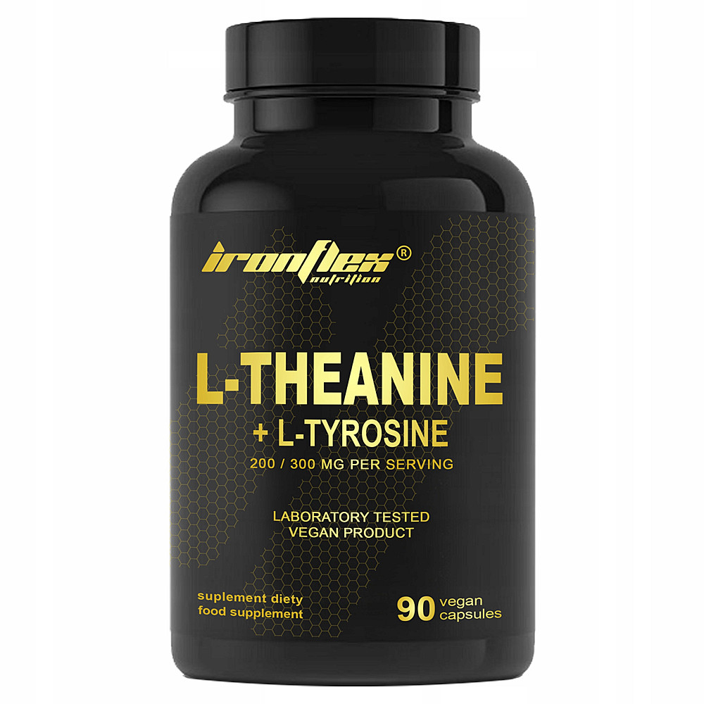 L-теанін та L-тирозин IronFlex L-Theanine + Tyrosine 90 caps Луцьк - фото 1