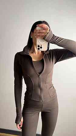 Жіночий термо костюм-трійка: кофта топ і лосини трикотаж пума Шоколадний, 44/46 Одеса