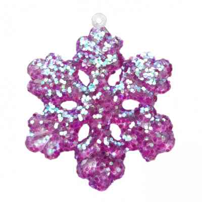 Ялинкова іграшка Novogod`ko Сніжинки 5 cм 12 шт Пластик (974860) Вінниця