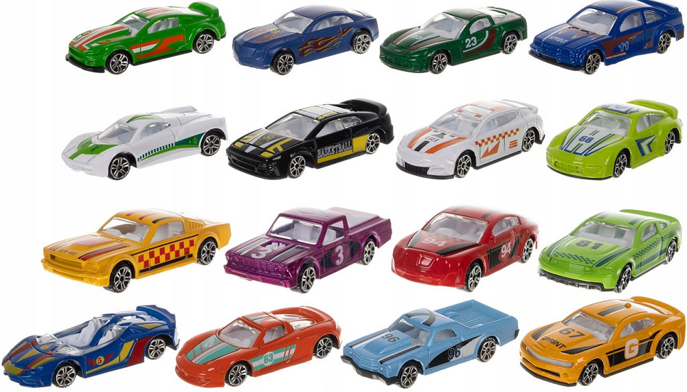 Детский Набор машинок разноцветных из металла 16 шт Kruzzel (20352) Нововолынск - изображение 2