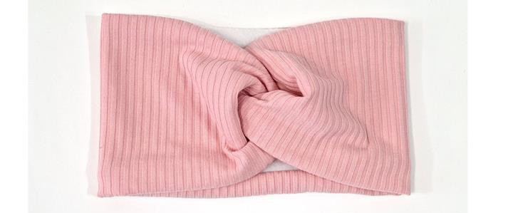 Пов'язка жіноча на флісі трикотаж рожева Київ - фото 1