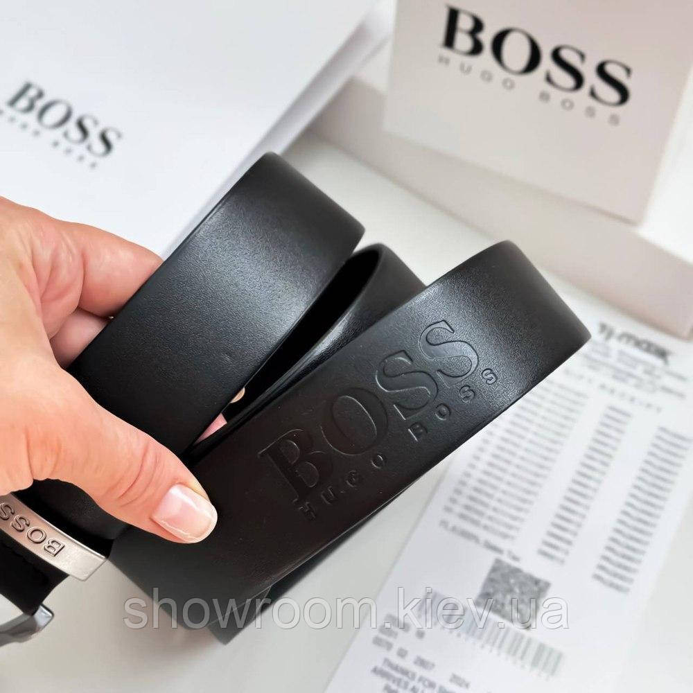 Мужской брендовый ремень из натуральной кожи (220) Киев - изображение 4