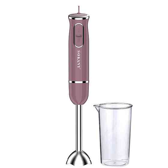Ручний блендер Sokany 1726 занурювальний 300 Вт Рожевий Київ