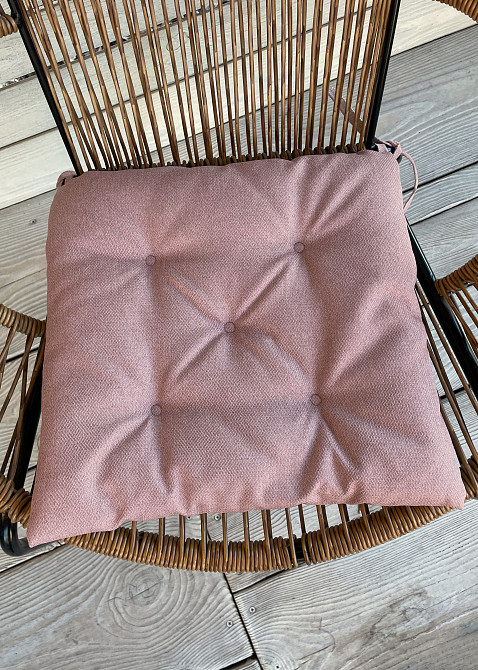 Подушка для стільців (38x38х5 см) Decorator Мальмо колір пудровий 84-111 Київ - фото 3