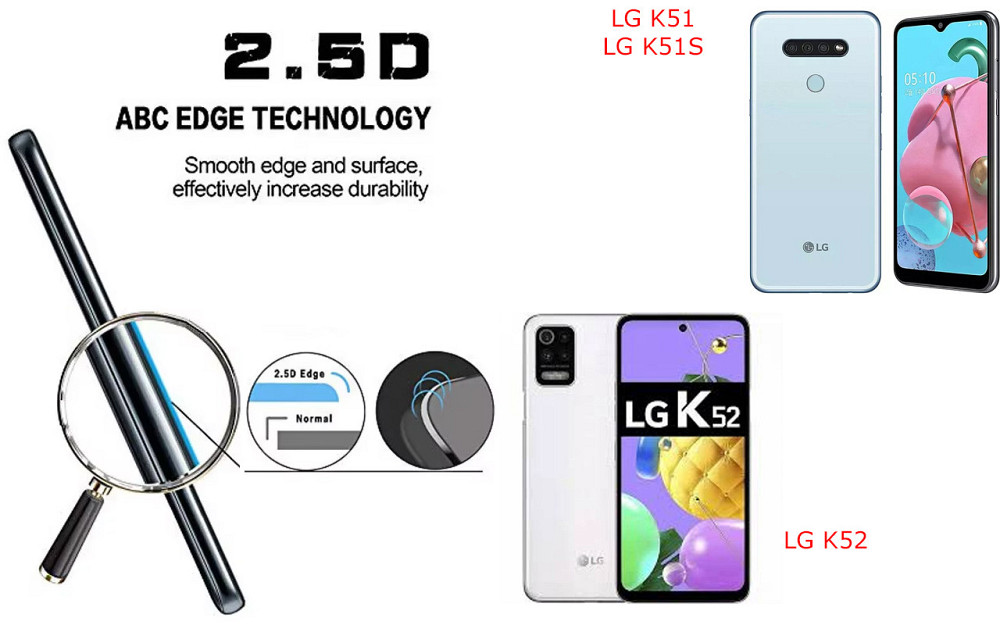 Захисне скло ArmorGlass для LG K51, LG K51S, LG K52 – стійке до подряпин та ударів Київ - фото 2