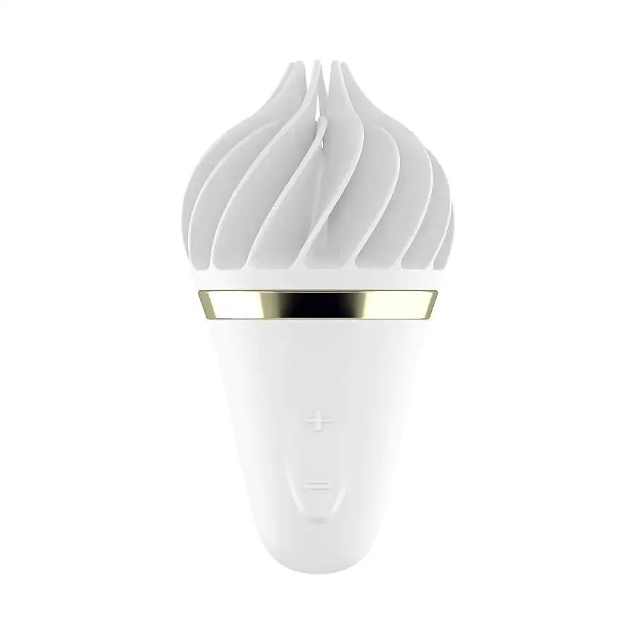 Мороженка спінатор Satisfyer Lay-On - Sweet Treat White/Gold, 10 режимів роботи, водонепроникна Львів - фото 1