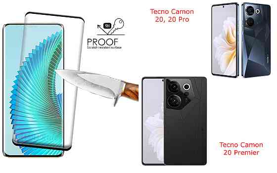 Захисне скло HyperGlass Pro для Tecno Camon 20, 20 Pro, 20 Premier – максимальна чутливість та захист Київ