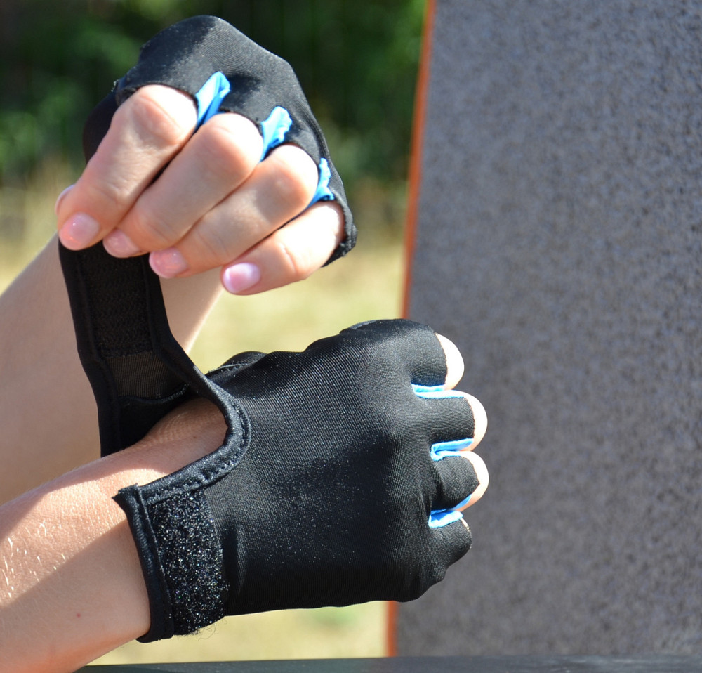 Рукавички для фітнесу MadMax MFG-251 Rainbow Turquoise L Київ - фото 7