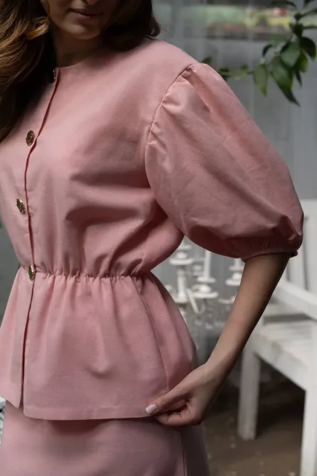 Женский льняной костюм двойка - стильный летний комплект - стильный летний комплект Одесса - изображение 12