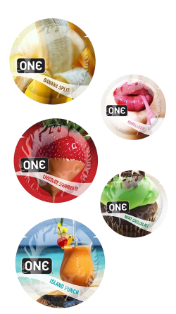 Презервативы One FlavorWaves латексные, набор разных вкусов, 5 шт Sex Aura Киев