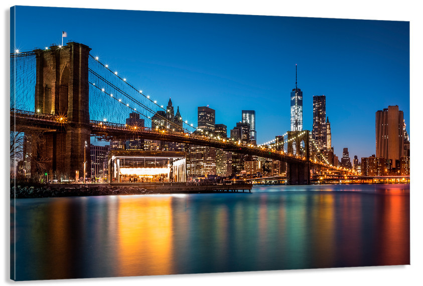 Картина полотно у вітальню / спальню  Бруклінський міст    MLP_391 ( 60х30см ) 90х180см Київ - фото 1