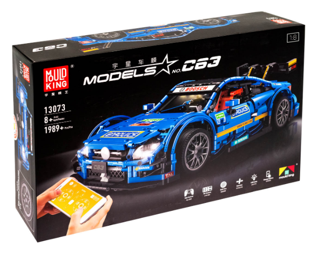 Детский конструктор cпортивный автомобиль Mercedes Benz C63 на радиоуправлении 1:8  на 1989 дет. MOULD KING Каменец-Подольский - изображение 1