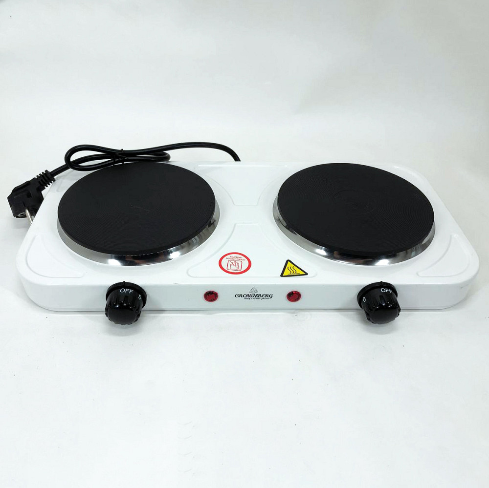 Електроплита двоконфорочна настільна компактна Crownberg CB-3746, Плита для любителів готувати ZK-29 Івано-Франківськ - фото 8