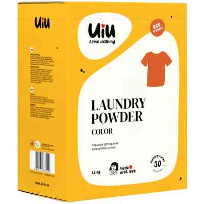 Стиральный порошок UIU Color Концентрат Бесфосфатный 1.2 кг (4820152333209) Винница