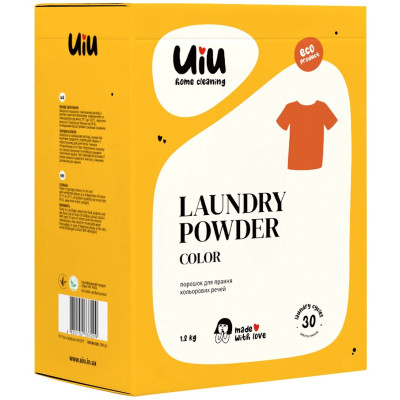 Стиральный порошок UIU Color Концентрат Бесфосфатный 1.2 кг (4820152333209) Винница - изображение 1