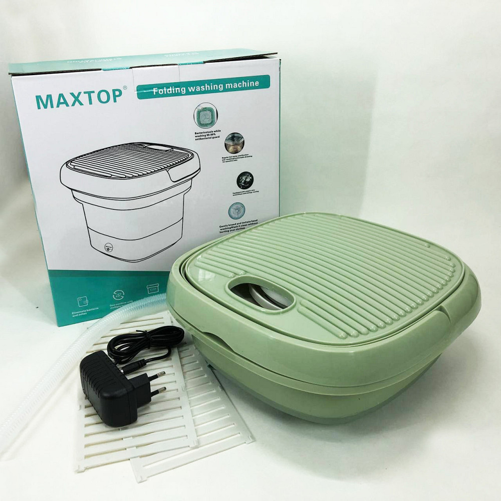 Портативная стиралка ведро MAXTOP, Стиральная машинка маленькая переносная, Стиральная машина VI-730 для дачи Киев - изображение 1