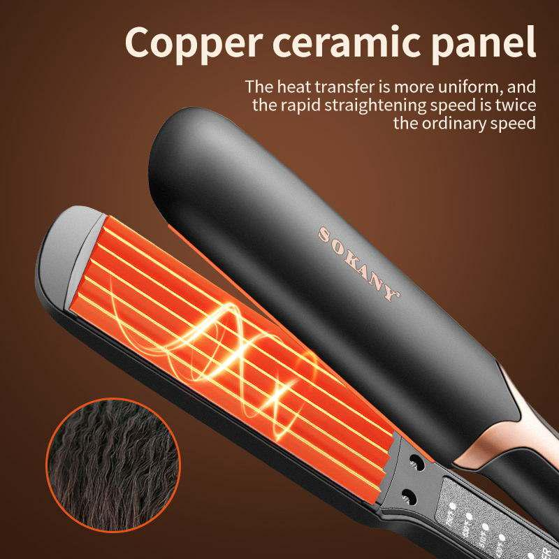 Щипці-гофре для волосся SK-1906, 4 режими температури, алюмінієві пластини, шнур 360°, авто вимкнення Одеса - фото 3