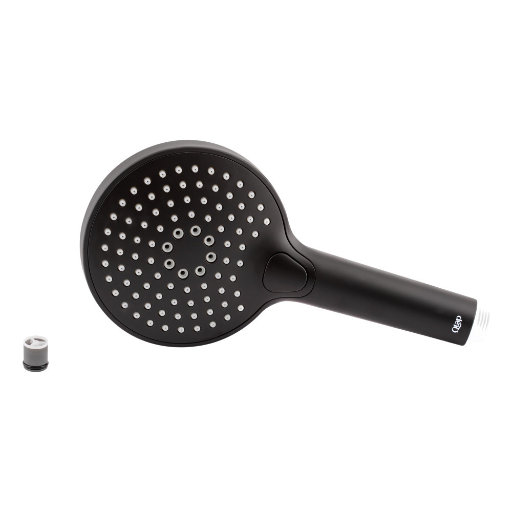 Лійка для ручного душу Qtap Rucni 120 мм округла QTRUCA120O3KBB Black Matt Київ - фото 3