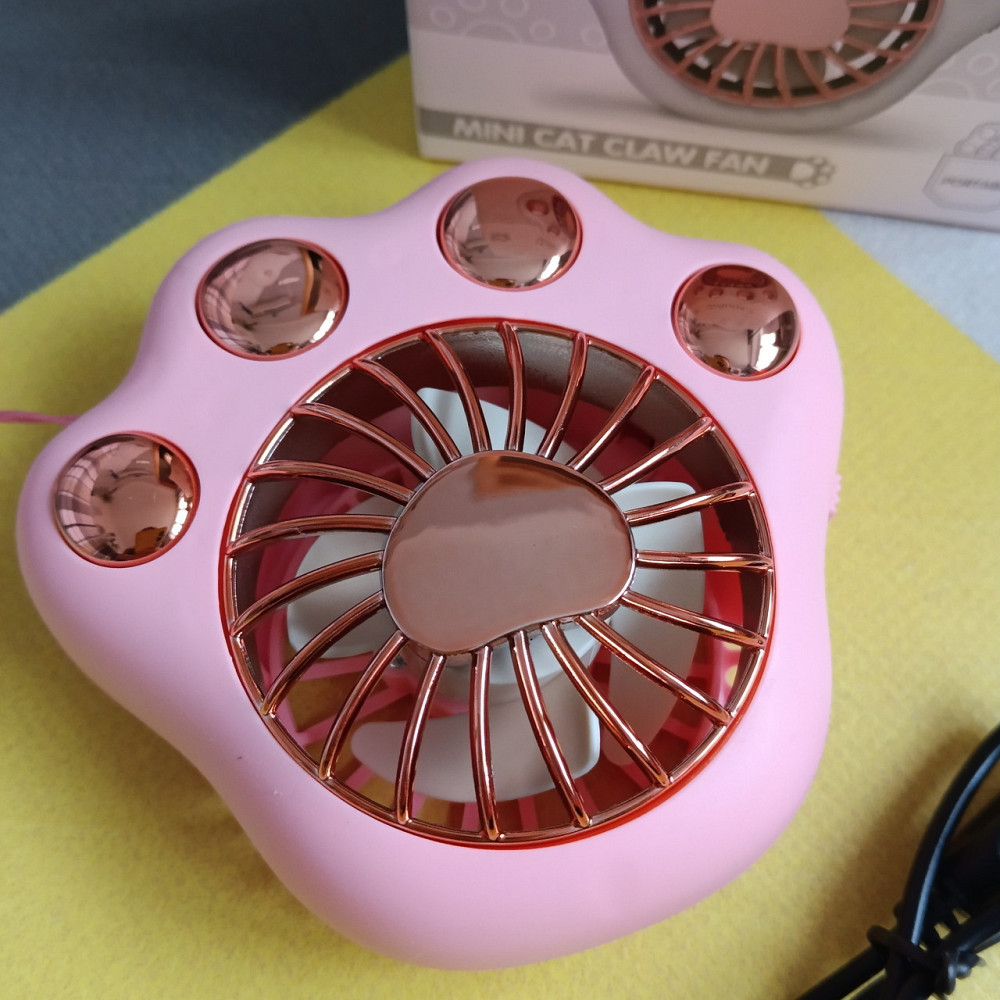 Портативный мини розовый вентилятор Киев - изображение 2