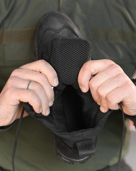 Тактические ботинки dragon  total black ОР6370 Одесса - изображение 6