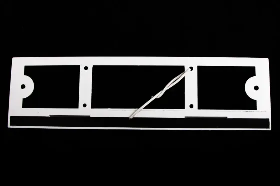 Рамка под номер с подсветкой Master Speed белая Винница