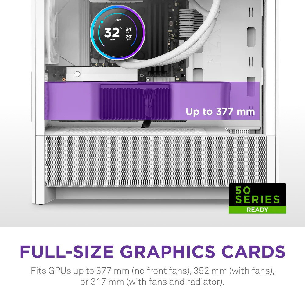 Корпус NZXT H3 Flow White без БЖ (CC-H31FW-01) ( 11654 ) Харків - фото 7