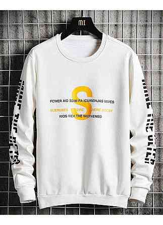 Світшот білий жіночий з принтом 2711524637 розмір 44 Дніпро