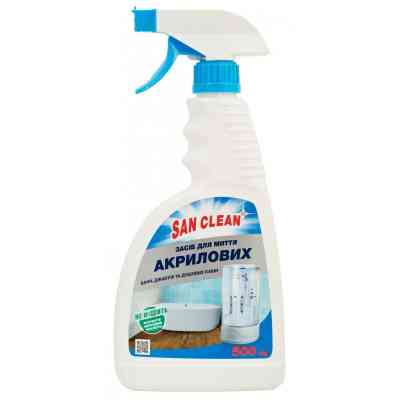 Спрей для чищення ванн San Clean для акрилових ванн 500 г (4820003543023) Вінниця