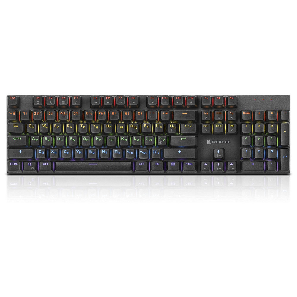 Клавіатура REAL-EL M 13 Grey USB Сірий Харьков - изображение 1
