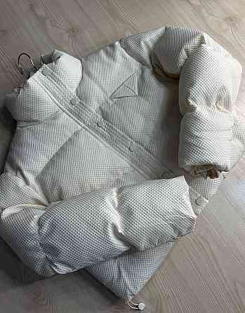 Куртка женская Fashion 3072 вафельная короткая с воротником-стойкой молочная, молочний, M Киев