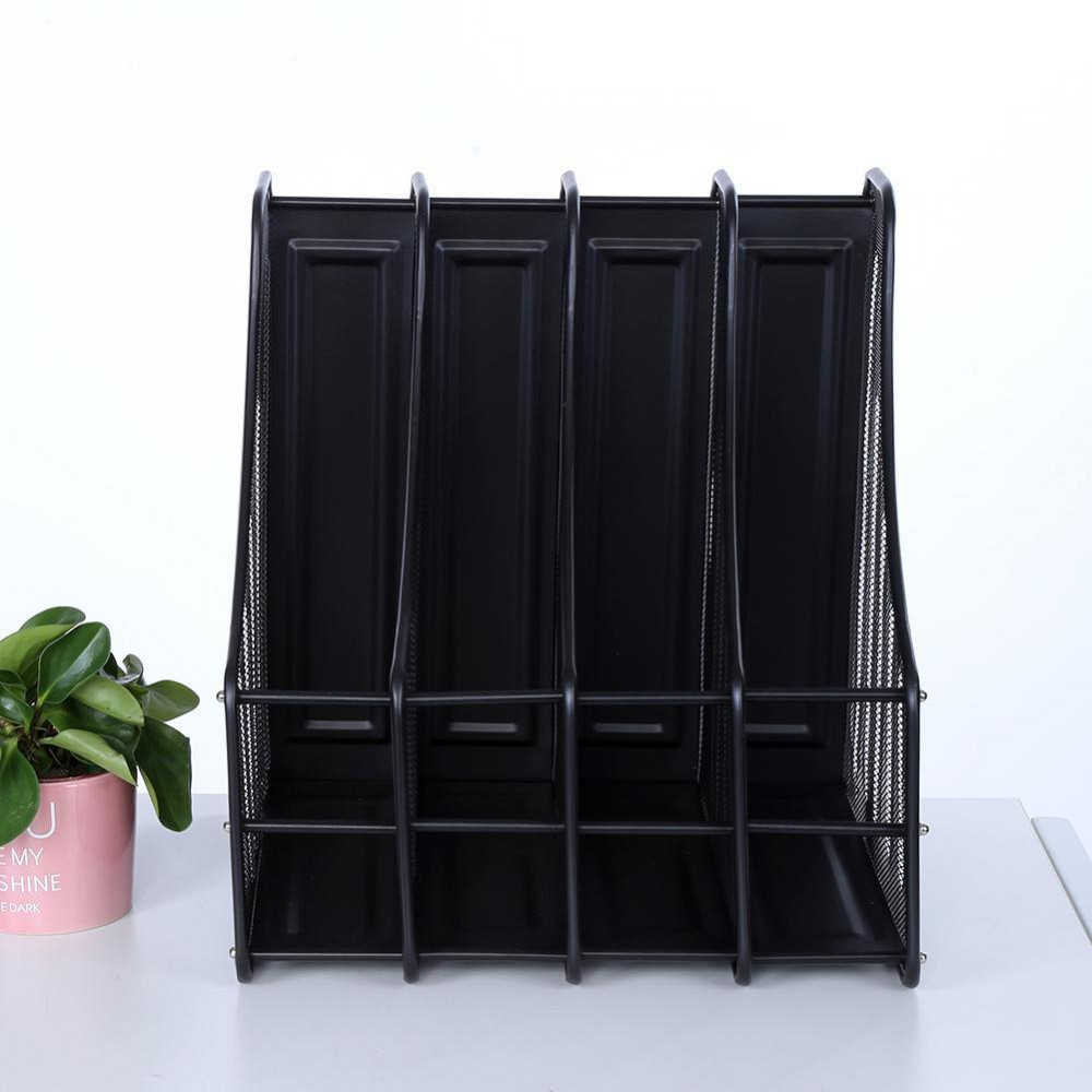 Лоток для документов вертикальный, металлический, черный 4 секции Павлоград - изображение 7