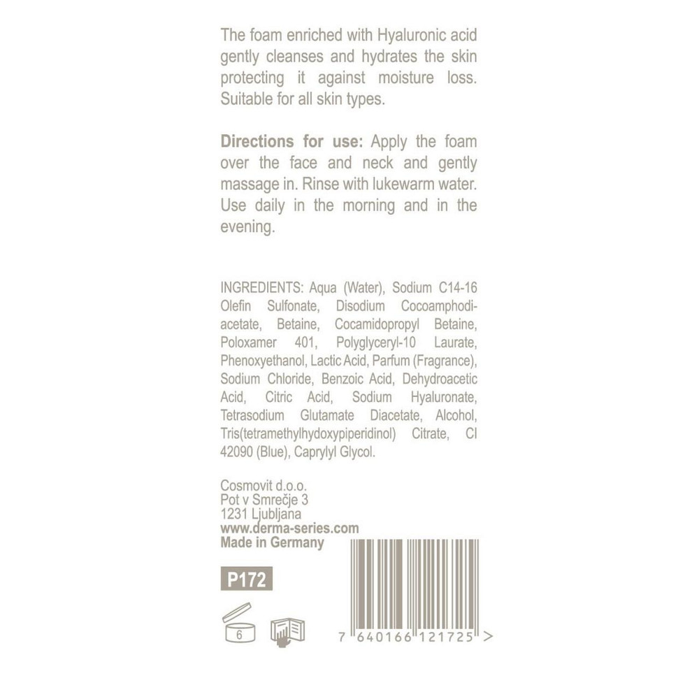 Универсальный мусс для очищения COMFORT CLEANSING MOUSSE DERMA SERIES 150 мл Днепр - изображение 2