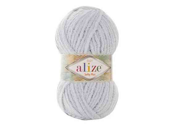 Пряжа Softy Plus 500 5шт/уп светло-серый 100% микрополиэстер 100г 120м ТМ Alize Киев