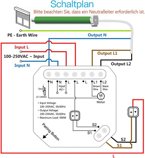 Комплект 4шт. Розумний вбудований перемикач LoraTap WiFi: релейний модуль для електричних ролет штор жалюзі та маркіз з таймером Дніпро - фото 2
