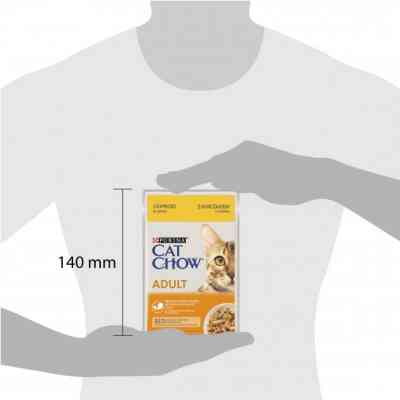 Вологий корм для кішок Purina Cat Chow Adult з куркою і кабачками в желе 85г (7613036595049) Вінниця