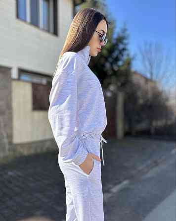 Женский стильный повседневный костюм двойка двунить Меланж, 50/52 Одесса